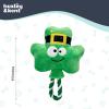 image:imageHuxley amp Kent Funny Dog Toy wSqueaker  St Patricks Day Power Plush Squeaky Dog Toys for Small Medium amp Large Dogs  Soft Stuffed Animal for Indoor Play amp Fetch  Shamrock Lollipop One SizeOne Size