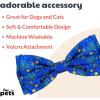 image:imageHuxley amp Kent Pet Bow Tie for Dogs amp Cats  Hanukkah Adjustable Hook amp Loop Collar Accessory  Cute amp Comfortable for Holidays amp Celebrations  Hanukkah Stars amp Dots LargeHanukkah