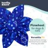 image:imageHuxley amp Kent Pet Pinwheel Bow for Dogs amp Cats  Holiday Adjustable Hook amp Loop Collar Accessory  Cute amp Comfortable for Holidays amp Celebrations  Hanukkah Stars amp Dots LargeHanukkah Stars  Dots