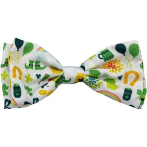 image:imageHuxley amp Kent Cat amp Dog Bow Tie  Pet Bow Tie wAdjustable Hook amp Loop Closure  Puppy amp Kitten Designer Dog Collar Accessory for Birthdays St Patricks Day or Christmas Irish PlaidSmallHappy St Pats