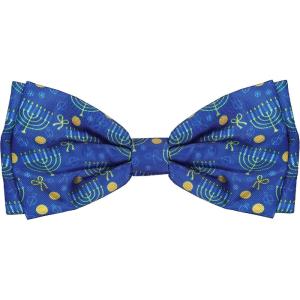 image:imageHuxley amp Kent Pet Bow Tie for Dogs amp Cats  Hanukkah Adjustable Hook amp Loop Collar Accessory  Cute amp Comfortable for Holidays amp Celebrations  Hanukkah Stars amp Dots LargeHanukkah