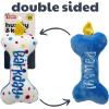 image:imageHuxley amp Kent Funny Dog Toy wSqueaker  Holiday Power Plush Squeaky Dog Toys for Small Dogs  Durable Small Stuffed Animal for Indoor Play amp Fetch  Tiny Tuff Santas MilkIts My Barkday Bone