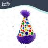 image:imageHuxley amp Kent Funny Dog Toy wSqueaker  Holiday Power Plush Squeaky Dog Toys for Small Dogs  Durable Small Stuffed Animal for Indoor Play amp Fetch  Tiny Tuff Latte My WayPolka Dot Party Hat