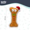 image:imageHuxley amp Kent Funny Dog Toy wSqueaker  Holiday Power Plush Squeaky Dog Toys for Small Medium amp Large Dogs  Soft Stuffed Animal for Indoor Play amp Fetch  Reindeer Bone One SizeGingerbread Bone