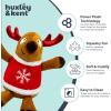 image:imageHuxley amp Kent Funny Dog Toy wSqueaker  Holiday Power Plush Squeaky Dog Toys for Small Medium amp Large Dogs  Soft Stuffed Animal for Indoor Play amp Fetch  Fireball Dragon SmallRocky Reindeer