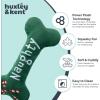 image:imageHuxley amp Kent Funny Dog Toy wSqueaker  Holiday Power Plush Squeaky Dog Toys for Small Medium amp Large Dogs  Soft Stuffed Animal for Indoor Play amp Fetch  Naughty Nice Bone SmallNaughty Nice Bone