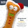 image:imageHuxley amp Kent Funny Dog Toy wSqueaker  Holiday Power Plush Squeaky Dog Toys for Small Medium amp Large Dogs  Soft Stuffed Animal for Indoor Play amp Fetch  Reindeer Bone One SizeGingerbread Bone
