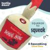 image:imageHuxley amp Kent Funny Dog Toy wSqueaker  Holiday Power Plush Squeaky Dog Toys for Small Medium amp Large Dogs  Soft Stuffed Animal for Indoor Play amp Fetch  Let It Snow Merlot LargeDogg Nog
