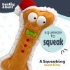 image:imageHuxley amp Kent Funny Dog Toy wSqueaker  Holiday Power Plush Squeaky Dog Toys for Small Medium amp Large Dogs  Soft Stuffed Animal for Indoor Play amp Fetch  Reindeer Bone One SizeGingerbread Bone
