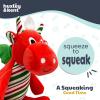 image:imageHuxley amp Kent Funny Dog Toy wSqueaker  Holiday Power Plush Squeaky Dog Toys for Small Medium amp Large Dogs  Soft Stuffed Animal for Indoor Play amp Fetch  Fireball Dragon SmallSnowball Dragon
