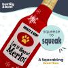 image:imageHuxley amp Kent Funny Dog Toy wSqueaker  Holiday Power Plush Squeaky Dog Toys for Small Medium amp Large Dogs  Soft Stuffed Animal for Indoor Play amp Fetch  Let It Snow Merlot LargeLet It Snow Merlot
