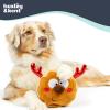 image:imageHuxley amp Kent Funny Dog Toy wSqueaker  Holiday Power Plush Squeaky Dog Toys for Small Medium amp Large Dogs  Soft Stuffed Animal for Indoor Play amp Fetch  Fireball Dragon SmallGotta Dash Reindeer Cookie