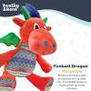 image:imageHuxley amp Kent Funny Dog Toy wSqueaker  Holiday Power Plush Squeaky Dog Toys for Small Medium amp Large Dogs  Soft Stuffed Animal for Indoor Play amp Fetch  Fireball Dragon SmallFireball Dragon