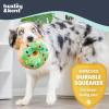 image:imageHuxley amp Kent Funny Dog Toy wSqueaker  Holiday Power Plush Squeaky Dog Toys for Small Medium amp Large Dogs  Soft Stuffed Animal for Indoor Play amp Fetch  Let It Snow Merlot LargeLit Donut