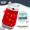image:imageHuxley amp Kent Funny Dog Toy wSqueaker  Holiday Power Plush Squeaky Dog Toys for Small Medium amp Large Dogs  Soft Stuffed Animal for Indoor Play amp Fetch  Fireball Dragon SmallDeck the Bear