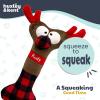 image:imageHuxley amp Kent Funny Dog Toy wSqueaker  Holiday Power Plush Squeaky Dog Toys for Small Medium amp Large Dogs  Soft Stuffed Animal for Indoor Play amp Fetch  Reindeer Bone One SizeReindeer Bone