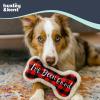 image:imageHuxley amp Kent Funny Dog Toy wSqueaker  Holiday Power Plush Squeaky Dog Toys for Small Medium amp Large Dogs  Soft Stuffed Animal for Indoor Play amp Fetch  Naughty Nice Bone SmallIve Been Good Bone