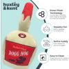 image:imageHuxley amp Kent Funny Dog Toy wSqueaker  Holiday Power Plush Squeaky Dog Toys for Small Medium amp Large Dogs  Soft Stuffed Animal for Indoor Play amp Fetch  Let It Snow Merlot LargeDogg Nog