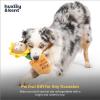 image:imageHuxley amp Kent Interactive Funny Dog Toy wSqueaker  Holiday Power Plush Treat Hiding Toy  Cute and Funny Soft Puzzle for Small amp Large Dogs  Seek n Treat Prickly amp Bright Pawt One SizeSunflower Pawt