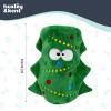 image:imageHuxley amp Kent Interactive Funny Dog Toy wSqueaker  Holiday Power Plush Treat Hiding Toy  Cute and Funny Soft Puzzle for Small amp Large Dogs  Seek n Treat Prickly amp Bright Pawt One SizeChristmas Tree