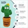 image:imageHuxley amp Kent Interactive Funny Dog Toy wSqueaker  Holiday Power Plush Treat Hiding Toy  Cute and Funny Soft Puzzle for Small amp Large Dogs  Seek n Treat Prickly amp Bright Pawt One SizePrickly Pawt