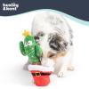 image:imageHuxley amp Kent Interactive Funny Dog Toy wSqueaker  Holiday Power Plush Treat Hiding Toy  Cute and Funny Soft Puzzle for Small amp Large Dogs  Seek n Treat Prickly amp Bright Pawt One SizePrickly  Bright Pawt