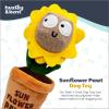 image:imageHuxley amp Kent Interactive Funny Dog Toy wSqueaker  Holiday Power Plush Treat Hiding Toy  Cute and Funny Soft Puzzle for Small amp Large Dogs  Seek n Treat Prickly amp Bright Pawt One SizeSunflower Pawt