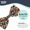 image:imageHuxley amp Kent Pet Bow Tie for Dogs amp Cats  Thanksgving Fall Adjustable Hook amp Loop Collar Accessory  Cute amp Comfortable for Holidays amp Celebrations  What Me Worry Turkey LargeHigh Street Plaid