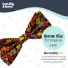 image:imageHuxley amp Kent Pet Bow Tie for Dogs amp Cats  Thanksgving Fall Adjustable Hook amp Loop Collar Accessory  Cute amp Comfortable for Holidays amp Celebrations  What Me Worry Turkey LargeLeaves  Nuts