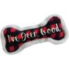image:imageHuxley amp Kent Funny Dog Toy wSqueaker  Holiday Power Plush Squeaky Dog Toys for Small Medium amp Large Dogs  Soft Stuffed Animal for Indoor Play amp Fetch  Naughty Nice Bone SmallIve Been Good Bone
