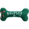 image:imageHuxley amp Kent Funny Dog Toy wSqueaker  Holiday Power Plush Squeaky Dog Toys for Small Medium amp Large Dogs  Soft Stuffed Animal for Indoor Play amp Fetch  Naughty Nice Bone SmallNaughty Nice Bone
