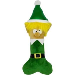 image:imageHuxley amp Kent Funny Dog Toy wSqueaker  Holiday Power Plush Squeaky Dog Toys for Small Medium amp Large Dogs  Soft Stuffed Animal for Indoor Play amp Fetch  Reindeer Bone One SizeElfin Bone