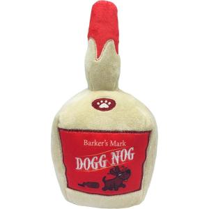 image:imageHuxley amp Kent Funny Dog Toy wSqueaker  Holiday Power Plush Squeaky Dog Toys for Small Medium amp Large Dogs  Soft Stuffed Animal for Indoor Play amp Fetch  Let It Snow Merlot LargeDogg Nog