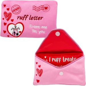 image:imageHuxley amp Kent Interactive Funny Dog Toy wSqueaker  Holiday Power Plush Treat Hiding Toy  Cute and Funny Soft Puzzle for Small amp Large Dogs  Seek n Treat Prickly amp Bright Pawt One SizeRuff Letter