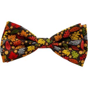 image:imageHuxley amp Kent Pet Bow Tie for Dogs amp Cats  Thanksgving Fall Adjustable Hook amp Loop Collar Accessory  Cute amp Comfortable for Holidays amp Celebrations  What Me Worry Turkey LargeLeaves  Nuts