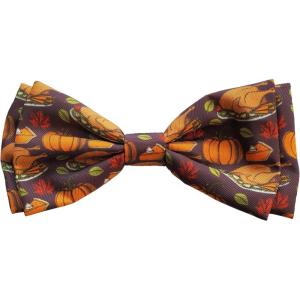image:imageHuxley amp Kent Pet Bow Tie for Dogs amp Cats  Thanksgving Fall Adjustable Hook amp Loop Collar Accessory  Cute amp Comfortable for Holidays amp Celebrations  What Me Worry Turkey LargeTurkey Dinner