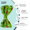 image:imageHuxley amp Kent Pet Bow Tie for Dogs amp Cats  Adjustable Hook amp Loop Collar Accessory  Cute amp Comfortable for Holidays amp Celebrations  Lime Madras SmallGarden Party