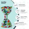 image:imageHuxley amp Kent Pet Bow Tie for Dogs amp Cats  Adjustable Hook amp Loop Collar Accessory  Cute amp Comfortable for Holidays amp Celebrations  Lime Madras SmallYard Birds