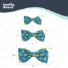 image:imageHuxley amp Kent Pet Bow Tie for Dogs amp Cats  Adjustable Hook amp Loop Collar Accessory  Cute amp Comfortable for Holidays amp Celebrations  Lime Madras SmallLucky Ducky