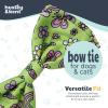 image:imageHuxley amp Kent Pet Bow Tie for Dogs amp Cats  Adjustable Hook amp Loop Collar Accessory  Cute amp Comfortable for Holidays amp Celebrations  Lime Madras SmallEverything Spring