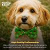 image:imageHuxley amp Kent Pet Bow Tie for Dogs amp Cats  Adjustable Hook amp Loop Collar Accessory  Cute amp Comfortable for Holidays amp Celebrations  Lime Madras SmallGarden Party