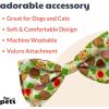 image:imageHuxley amp Kent Pet Bow Tie for Dogs amp Cats  Adjustable Hook amp Loop Collar Accessory  Cute amp Comfortable for Holidays amp Celebrations  Lime Madras SmallCookie Monster