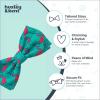 image:imageHuxley amp Kent Pet Bow Tie for Dogs amp Cats  Adjustable Hook amp Loop Collar Accessory  Cute amp Comfortable for Holidays amp Celebrations  Lime Madras SmallFlamingo