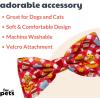 image:imageHuxley amp Kent Pet Bow Tie for Dogs amp Cats  Adjustable Hook amp Loop Collar Accessory  Cute amp Comfortable for Holidays amp Celebrations  Lime Madras SmallFast Food Frenzy