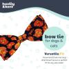 image:imageHuxley amp Kent Pet Bow Tie for Dogs amp Cats  Halloween Adjustable Hook amp Loop Collar Accessory  Cute amp Comfortable for Holidays amp Celebrations  PlaidOLantern SmallPlaidOLantern