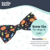 image:imageHuxley amp Kent Pet Bow Tie for Dogs amp Cats  Halloween Adjustable Hook amp Loop Collar Accessory  Cute amp Comfortable for Holidays amp Celebrations  PlaidOLantern SmallTrick or Treat