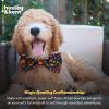 image:imageHuxley amp Kent Pet Bow Tie for Dogs amp Cats  Halloween Adjustable Hook amp Loop Collar Accessory  Cute amp Comfortable for Holidays amp Celebrations  PlaidOLantern SmallTrick or Treat