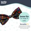 image:imageHuxley amp Kent Pet Bow Tie for Dogs amp Cats  Halloween Adjustable Hook amp Loop Collar Accessory  Cute amp Comfortable for Holidays amp Celebrations  PlaidOLantern SmallCreepy Candy