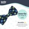 image:imageHuxley amp Kent Pet Bow Tie for Dogs amp Cats  Spring Easter Adjustable Hook amp Loop Collar Accessory  Cute amp Comfortable for Holidays amp Celebrations  Funny Bunny SmallNavy Check