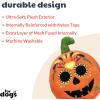 image:imageHuxley amp Kent for Dogs  Sugar Skull Pumpkin  Halloween Power Plush Dog Toy with Squeaker  Funny Dog Toy Gift  Fun Durable and Safe  HampK Squeaky Dog ToysOne Size